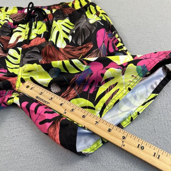 Saturdays NYC Timothy Hyper Monstera Print 7” Inseam Swim Short Men’s Size XS - Picture 8 of 16